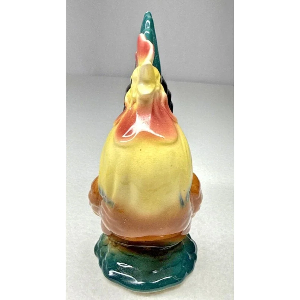 Royal Copley Rooster Figurines Set of 2 Vintage Ceramic Chicken Farmhouse Decor